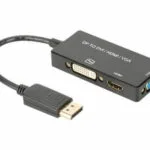 Digitus Μετατροπέας DisplayPort male σε DVI-D / HDMI / VGA female 1τμχ AK-340418-002-S