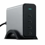 Satechi Βάση Φόρτισης GaN με 4 Θύρες USB-C 165W Power Delivery σε Γκρι χρώμα (GaN ST-UC165GM)
