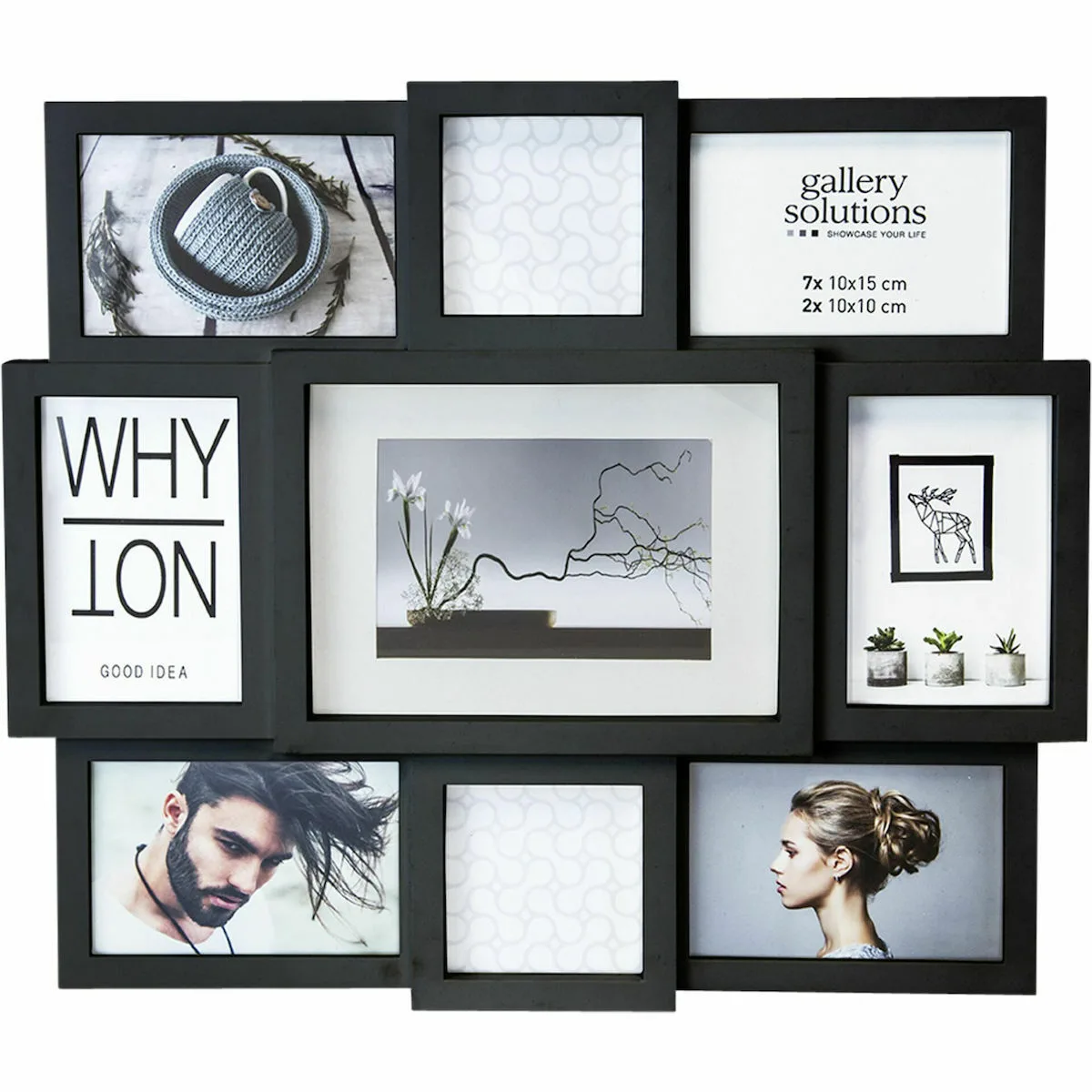 20220209103440_nielsen_polykorniza_plastiki_9_theseon_8999334 Nielsen Πολυκορνίζα 9 Θέσεων Πλαστική με Μαύρο Πλαίσιο 8999334 - Image 1