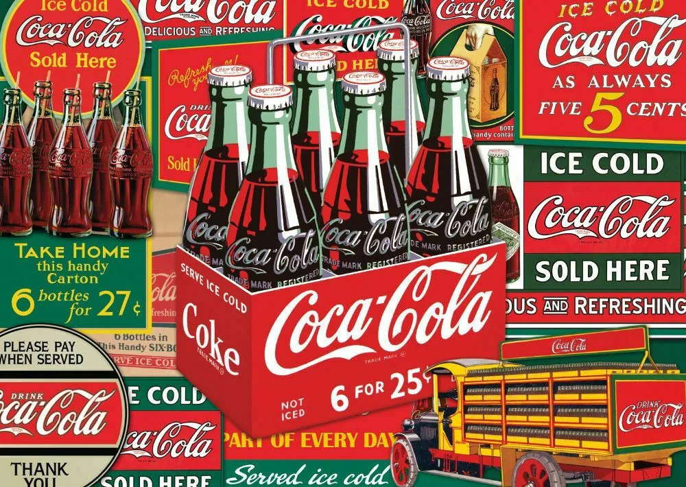 20220209165009_7d1a23fc Puzzle Coca Cola Vintage 2D 1000 Κομμάτια 59914 - Image 1