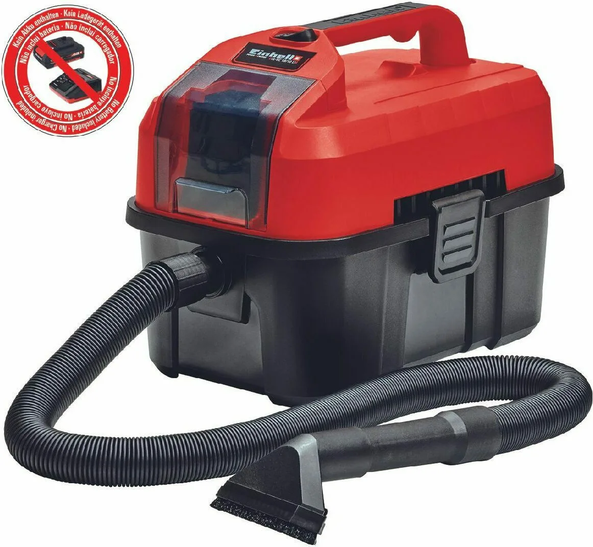Einhell Tevc 18/10 Lisolo Pxc 2347160 Επαναφορτιζόμενο Σκουπάκι Χειρός 18V Χωρίς Φορτιστή και Μπαταρία Κόκκινο - Image 1