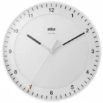Braun BC 17 W-DCF Ρολόι Τοίχου Γυάλινο White 67095