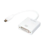 LogiLink Μετατροπέας USB-C male σε DVI-D female Λευκό 1τμχ UA0245A