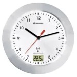 Bresser MyTime Bath Ρολόι Τοίχου Μεταλλικό Λευκό Ø17cm 8020114
