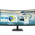 HP P34hc G4 Ultrawide VA Curved Monitor 34" QHD 3440x1440 με Χρόνο Απόκρισης 5ms GTG
