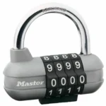 Master Lock Ατσάλινο Λουκέτο Πέταλο Συνδυασμού 64mm Γκρι 152000112
