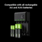 Green Cell VitalCharger USB 4 Μπαταριών Ni-MH Μεγέθους AA/AAA Σετ με 4x AAA 800mAh