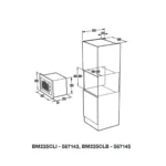 Gorenje BM235CLI 567143 Εντοιχιζόμενος Φούρνος Μικροκυμάτων με Grill 23lt Μπεζ