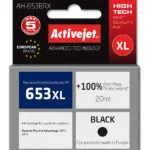 Active Jet Συμβατό Μελάνι Εκτυπωτή InkJet HP 653XL 3YM75AE 720 Σελίδων 20ml Μαύρο