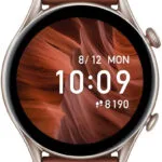 Amazfit GTR 3 Pro Aluminium 46mm Αδιάβροχο Smartwatch με Παλμογράφο (Brown Leather)