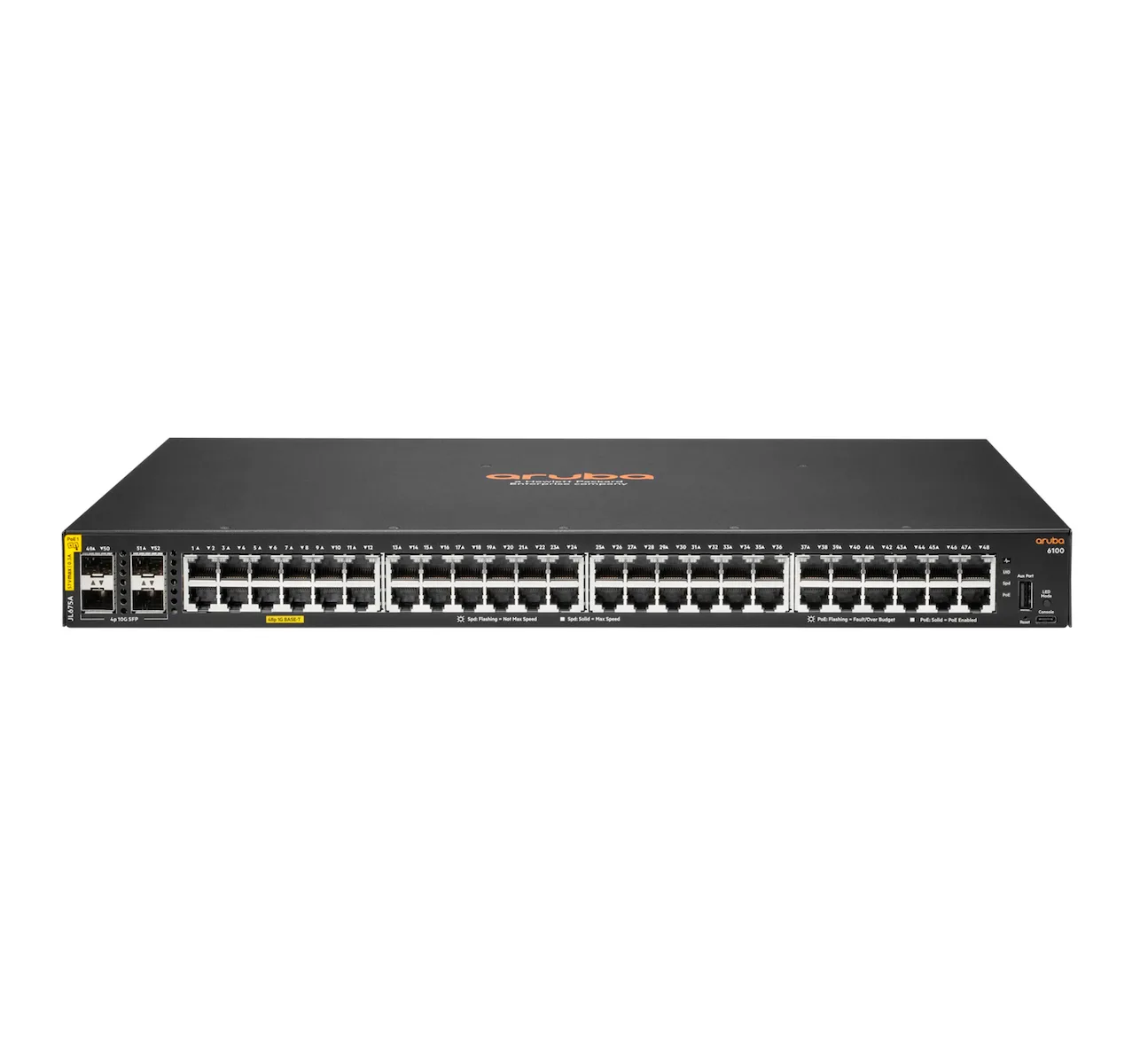 HP Aruba 6100 Managed L2 PoE+ Switch με 48 Θύρες Gigabit (1Gbps) Ethernet και 4 SFP Θύρες - Image 1