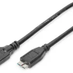 Digitus Μετατροπέας USB-A male σε micro USB male 1τμχ AK-300117-003-S