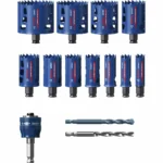 Bosch Σετ Ποτηροπρίονα Expert Tough Material με Διάμετρο από 1mm έως 76mm για Ξύλο και Μέταλλο 2608900448