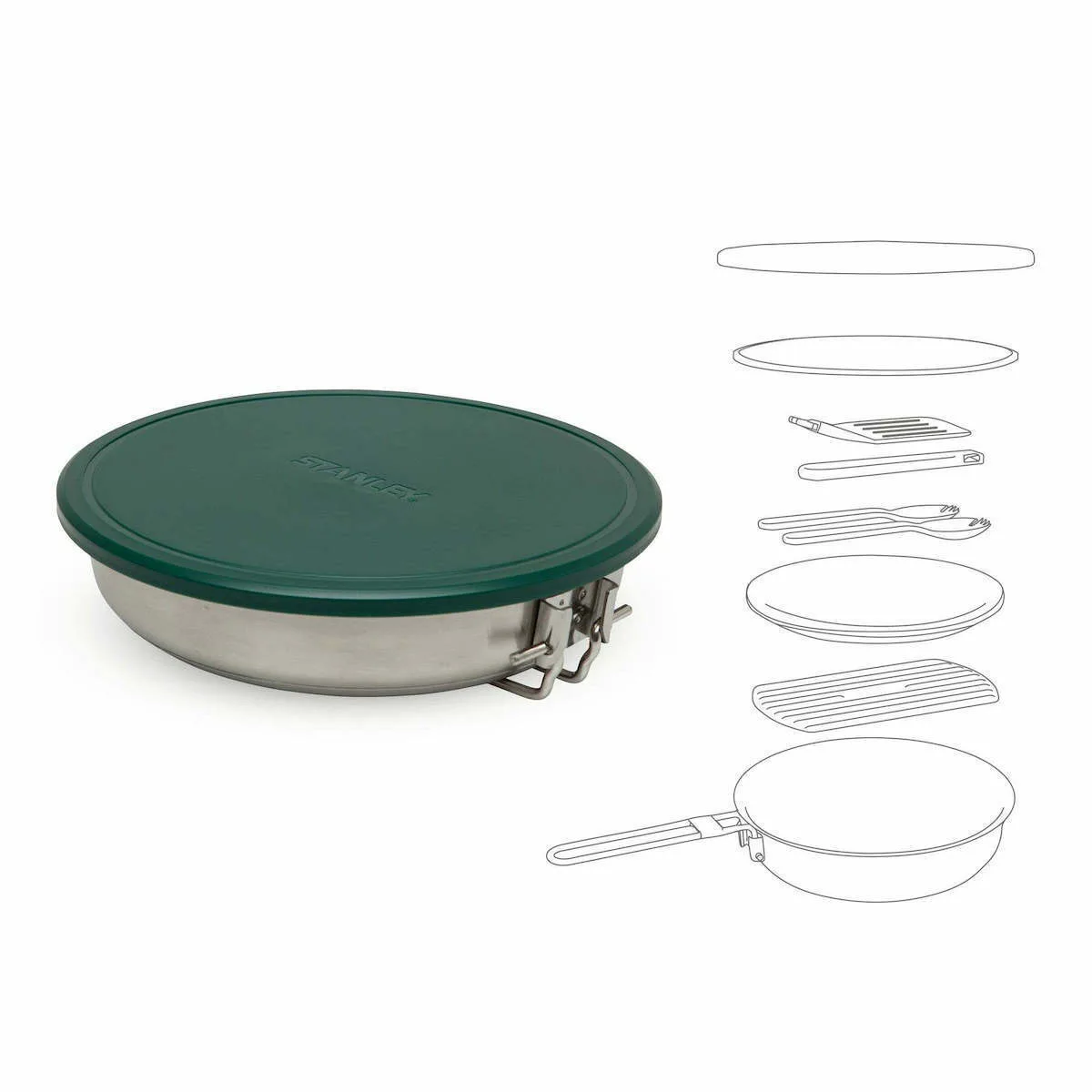 Stanley The All-In-One Fry Pan Set Σετ Μαγειρέματος για Camping 0.95lt 9τμχ 10-02658-013 - Image 1