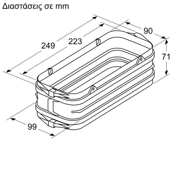 20220223164526_bd72ab4f Neff Z861SS1 Σύνδεσμος/Γωνία Απορροφητήρα Συμβατός με Neff 24.9x9.9cm - Image 1