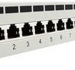 Lanberg Patch Panel Shielded για Rack 1U 19" 24 Θυρών cat6 Λευκό PPS6-1024-S