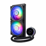 CoolerMaster Masterliquid PL240 Flux Υδρόψυξη Επεξεργαστή Διπλού Ανεμιστήρα 120mm για Socket AM4/AM5/1700/1200/115x με ARGB Φωτισμό