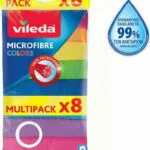 Vileda Colors Πανάκια Καθαρισμού με Μικροΐνες Γενικής Χρήσης Πολύχρωμα 30x30εκ. 8τμχ 151501