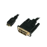 LogiLink Cable DVI-D male - mini HDMI male 1m Μαύρο (CHM002)