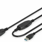 Digitus USB 3.0 Cable USB-A male - USB-A female Μαύρο 10m DA-73105