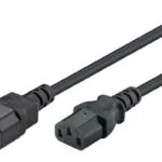 Goobay IEC C14 - IEC C13 Cable 3m Μαύρο 95287