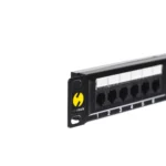Netrack Patch Panel για Rack 1U cat5e Μαύρο 104-05