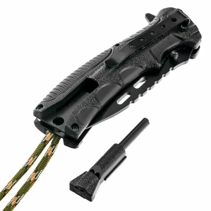 20220310175413_8880debc Mil-Tec Paracord Σουγιάς Επιβίωσης Μαύρος 15318410 - Image 1
