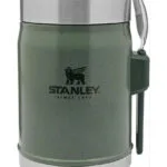 Stanley The Legendary Food Jar and Spork Δοχείο Φαγητού Inox Θερμός Hammertone Green 400ml 10-09382-004