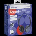Defender Accord 160 Ενσύρματα On Ear Ακουστικά Μαύρα / Μπλε