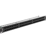 Lanberg Patch Panel για Rack 1U 19" 48 Θυρών cat5e Μαύρο PPU5-1048-B