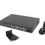 Lanberg RSFE-16P-2C-150 Unmanaged L2 PoE+ Switch με 16 Θύρες Gigabit (1Gbps) Ethernet και 2 SFP Θύρες