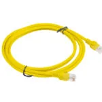 Lanberg U/UTP Cat.6 Καλώδιο Δικτύου Ethernet 2m Κίτρινο (PCU5-10CC-0200-Y)