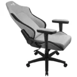 Aerocool Crown AeroWeave Υφασμάτινη Καρέκλα Gaming με Ρυθμιζόμενα Μπράτσα Ash Grey