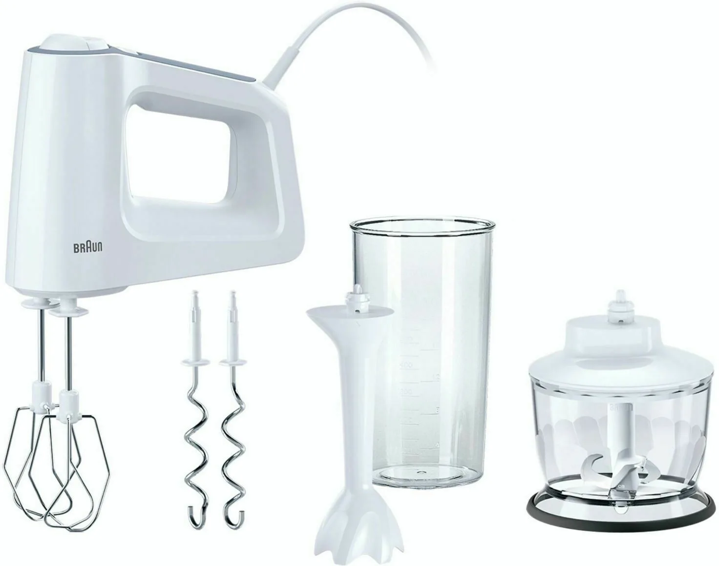 20220318134403_braun_hm_3135_mixer_cheiros_500w Braun HM 3135 Μίξερ Χειρός 500W Λευκό - Image 1