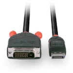 Lindy Cable DVI-D male - DisplayPort male 1m Μαύρο (41490)