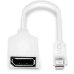 Lindy Μετατροπέας mini DisplayPort male σε DisplayPort female Λευκό 1τμχ 41021