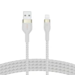 Belkin Braided USB to Lightning Cable Λευκό 2m (CAA010BT2MWH)
