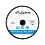 Lanberg HDMI 2.0 Cable HDMI male - HDMI male 50m Μαύρο CA-HDMI-20FB-0500-BK