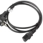 Lanberg IEC C13 - Schuko Cable 1.8m Μαύρο CA-C13C-11CC-0018-BK