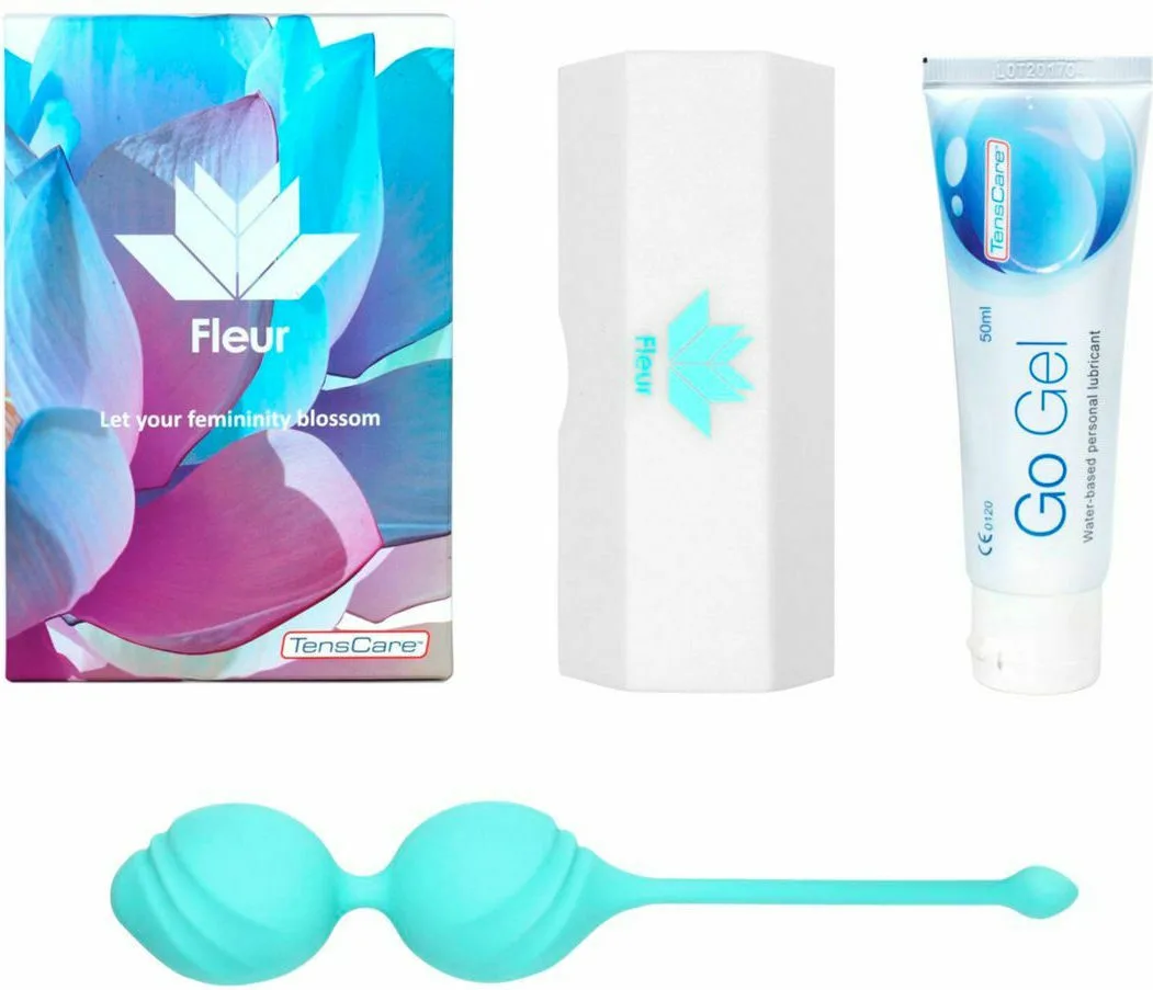 20220329163945_tenscare_fleur_toning_balls Tenscare Fleur Toning Balls Κολπικές Μπάλες Τιρκουάζ - Image 1