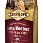 Carnilove Into The Wild Lamb & Wild Boar Ξηρά Τροφή χωρίς Σιτηρά για Ενήλικες Στειρωμένες Γάτες με Αρνί / Αγριογούρουνο 2kg