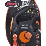 Flexi Πτυσσόμενο Λουρί/Οδηγός Σκύλου Ιμάντας New Neon σε Πορτοκαλί χρώμα 5m έως 15kg 032008