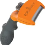FURminator Undercoat Tool Χτένα Medium για Μακρύτριχους Σκύλους με Ξυράφι για Απομάκρυνση Τριχών Μαύρο FUR151142