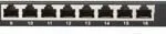 Lanberg Patch Panel Shielded για Rack 0.5U 19" 24 Θυρών cat5e Μαύρο PPS5-0024-B