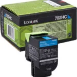 Lexmark 702HC Γνήσιο Toner Laser Εκτυπωτή Κυανό High Capacity Return Program 3000 Σελίδων 70C2HC0