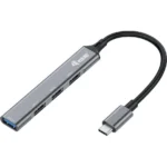 Equip USB 3.0 Hub 4 Θυρών με σύνδεση USB-C Γκρι (128961)