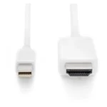 Digitus Cable mini DisplayPort male - HDMI male 2m Λευκό (AK-340304-020-W)