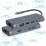 Gembird USB-C Docking Station με HDMI 4K PD Ethernet Γκρι (A-CM-COMBO7-01)
