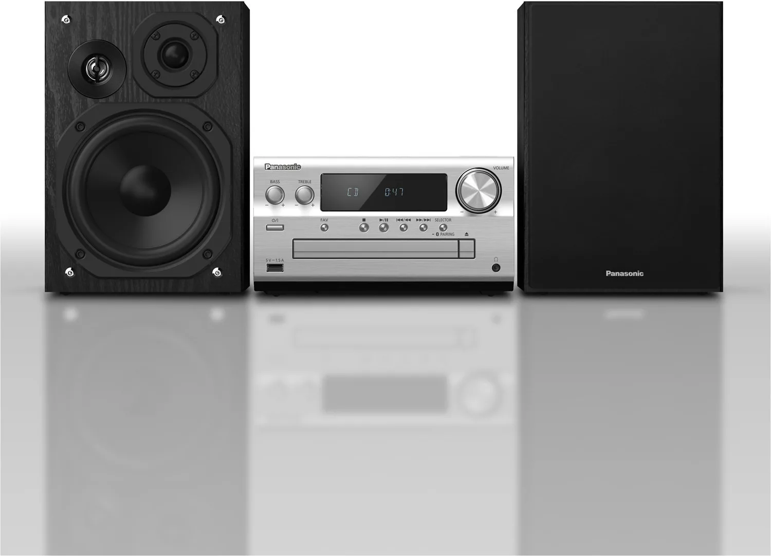 Panasonic Ηχοσύστημα 2.0 SC-PMX802E-S SC-PMX802E-S 120W με CD / Digital Media Player και Bluetooth Ασημί - Image 1