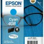 Epson 408L Γνήσιο Μελάνι Εκτυπωτή InkJet Κυανό (C13T09K24010)